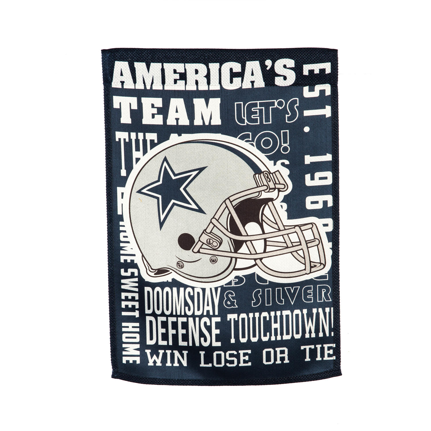 Dallas Cowboys 28 x 44 Double-Sided Embossed Suede House Flag