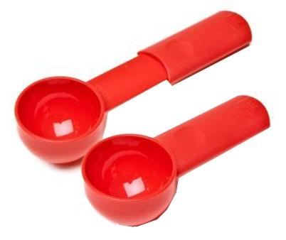 GoodCook 2-Piece 3-1/4 Plastic Spring-Loaded Mini Bag Clips Set, Red 