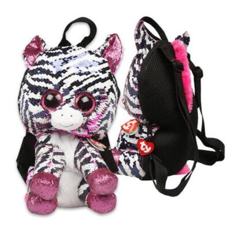 TY SEQUIN BACKPACK ZOEY ZEBRA - Timeless Toys Ltd.