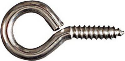 National 1/4 In. x 4-1/4 In. Stainless Steel Screw Hook