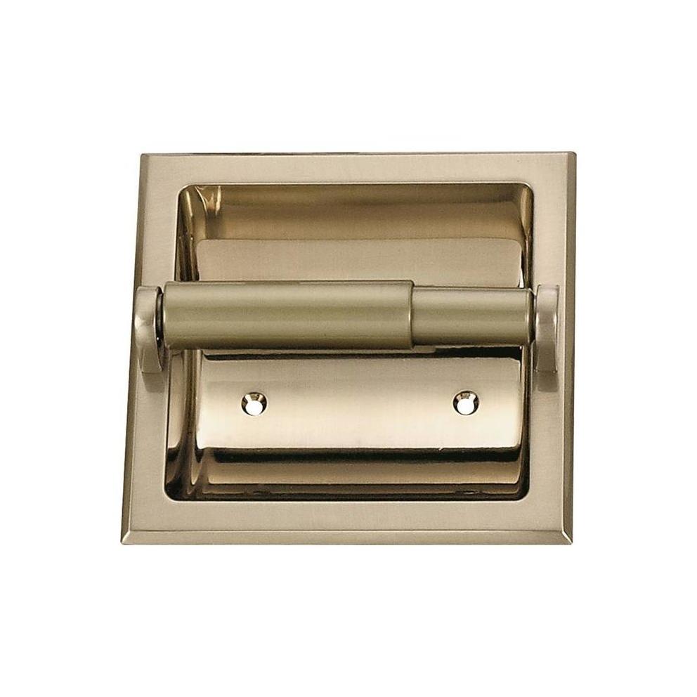 Mintcraft 776h-07-sou Recessed Toilet Paper Holder, Brushed Nickel