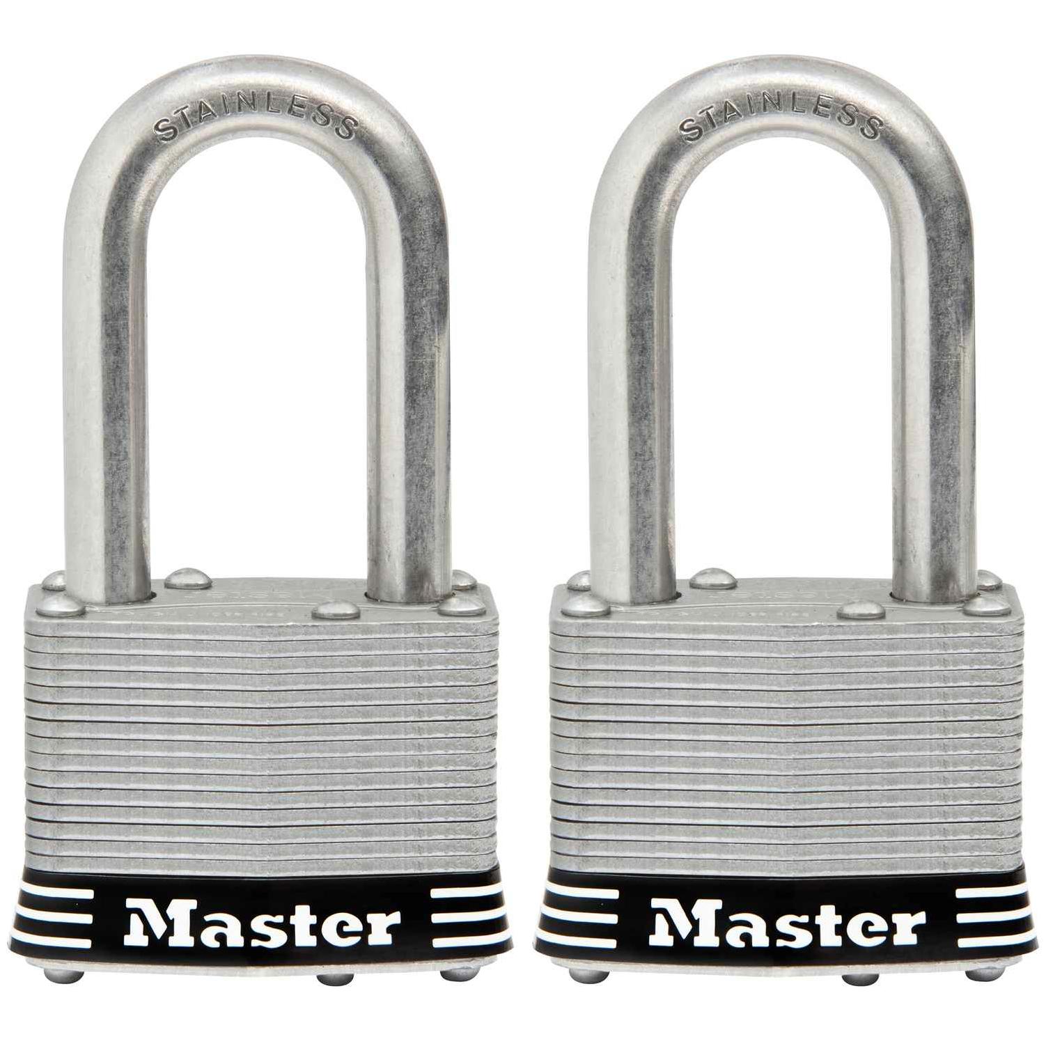 Master Lock Magnum 5/8-in Shackle x 2.76-in Width Stainless Steel Keyed  Padlock in the Padlocks department at