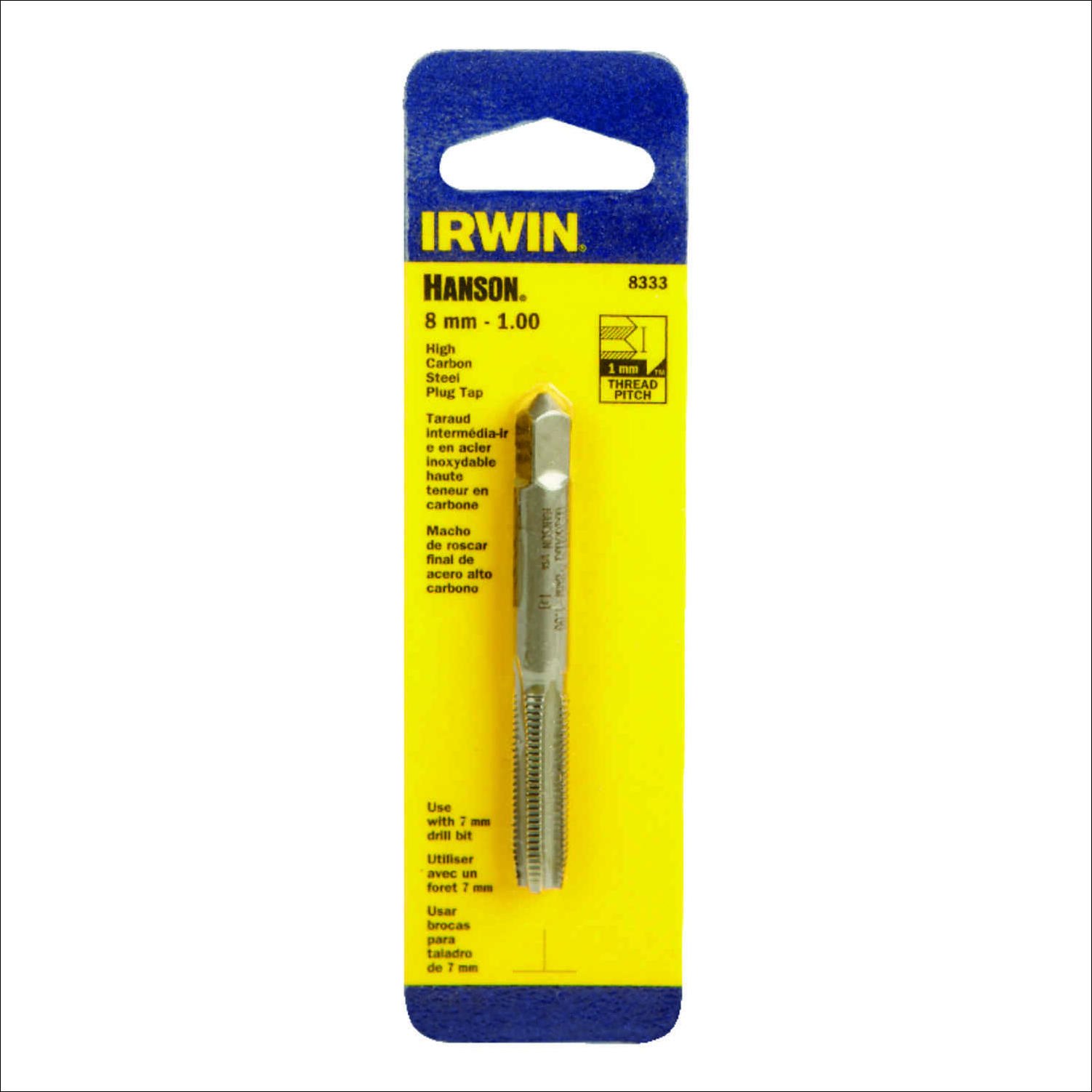 Century Drill & Tool 8.0x1.00 Carbon Steel Metric Tap