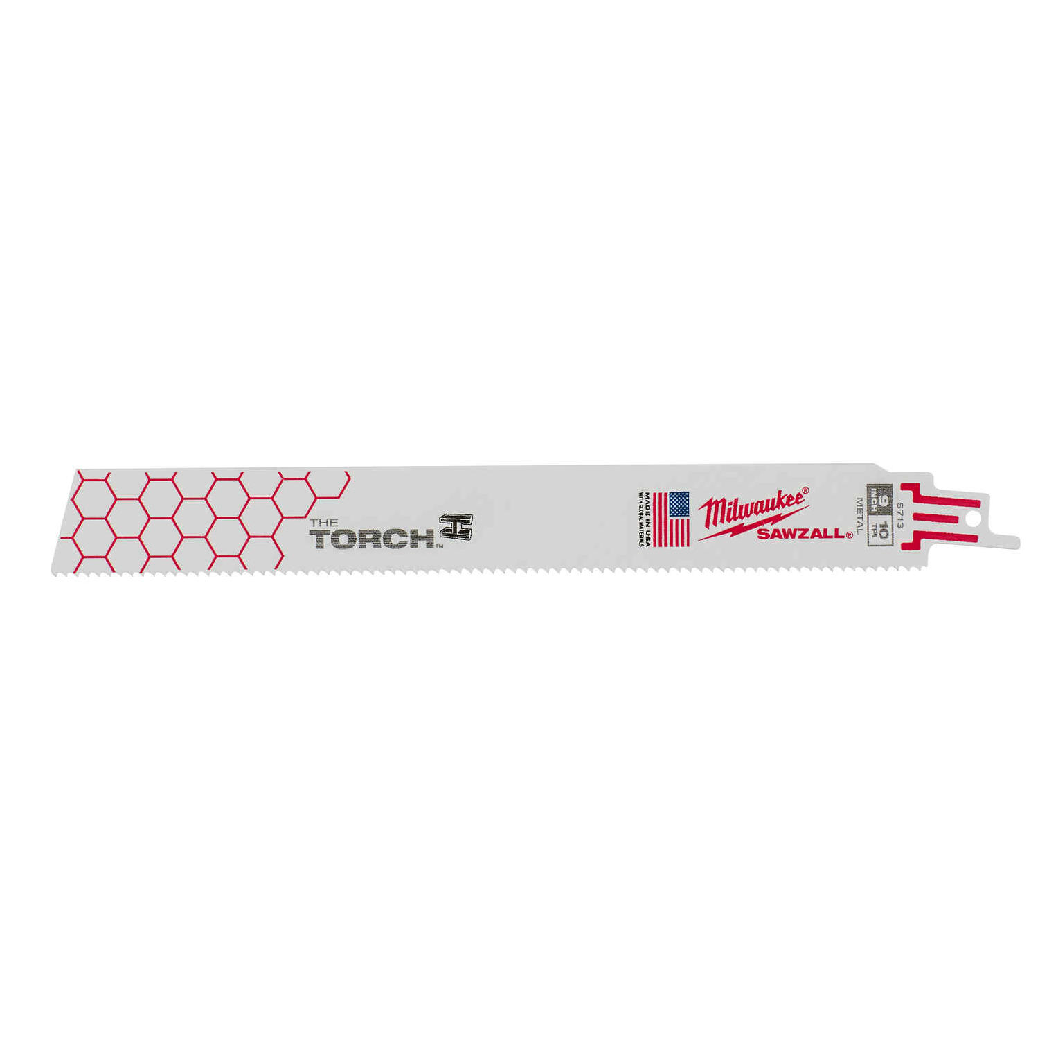 Milwaukee SAWZALL The TORCH 9 In. 10 TPI Metal Demolition Reciprocating Saw Blade (5-Pack)