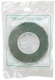 Floral Tape 0.5 Inch X 60 Feet Green For Floral Arrangements And Crafts
