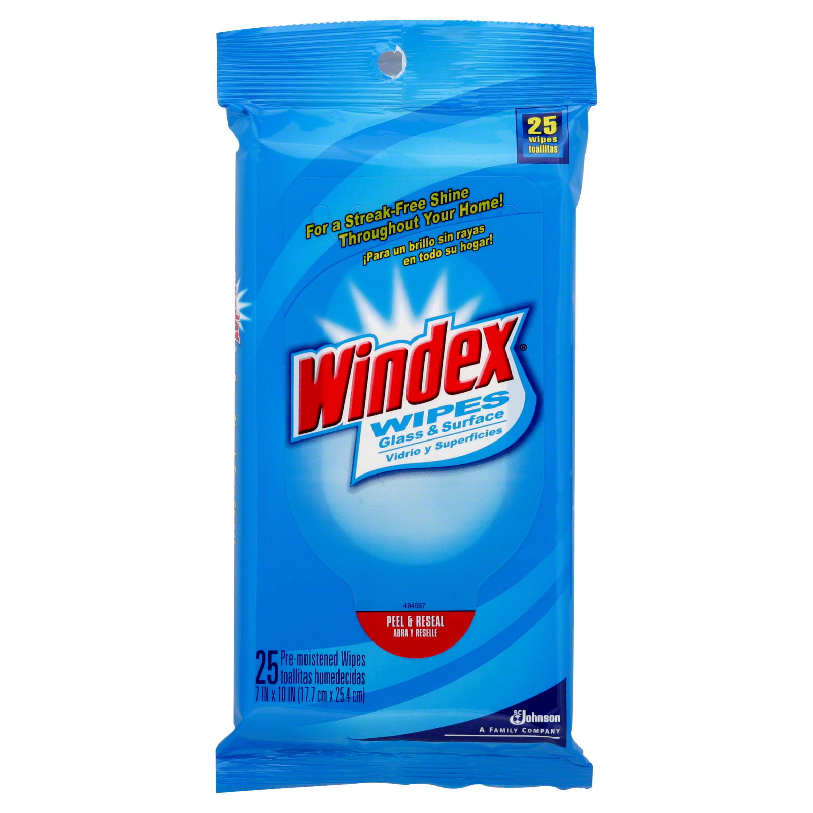 Windex Pre-Moistened Wipes, Glass & Surface, Cleaning