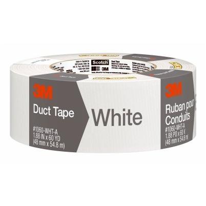 3M 1.88 In. x 55 Yd. Colored Duct Tape, White