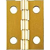 National Hardware 1-1/2 In. x 1-1/4 In. Brass Medium Decorative Hinge (2-Pack)