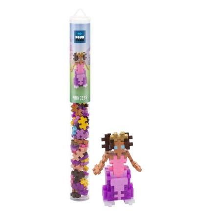 Plus-Plus - Mini Maker Tube - Princess - 70 Piece  Construction Building Stem / Steam Toy  Interlocking Mini Puzzle Blocks for Kids