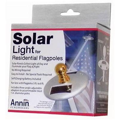 annin solar flag light