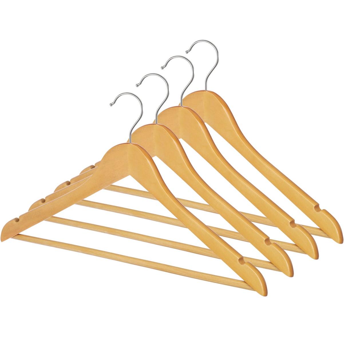 Homz Smart Solutions White Plastic Clothes Hanger (10-Pack