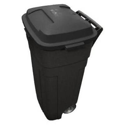 Do it Best 34 Gal. Black Wheeled Trash Can with Lid