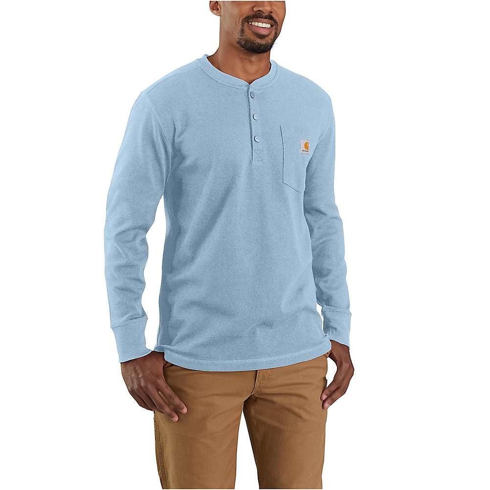 Long Sleeve Relaxed Fit Thermal Shirt - White