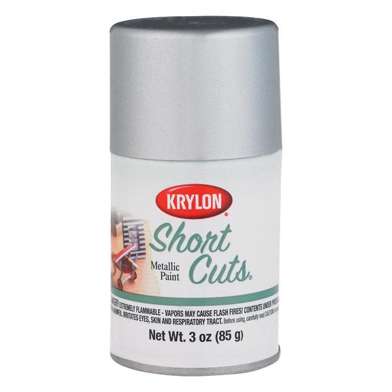 Krylon Short Cuts 3 Oz. High-Gloss Enamel Spray Paint, Chrome
