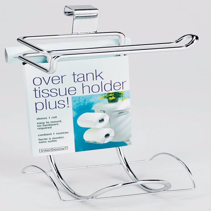 iDesign Classico Chrome Over-the-Tank Toilet Paper Holder