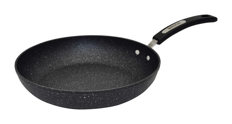 The Rock By Starfrit 11 Aluminum Diamond Fry Pan Black