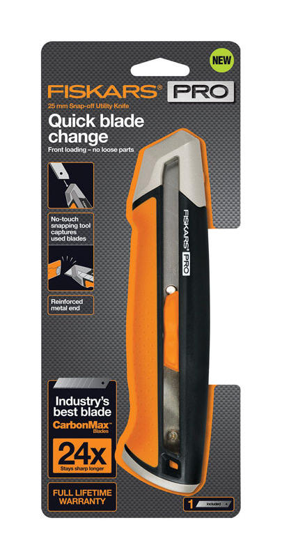 Fiskar's Fiskars Pro 6 in. 31 Retractable Snap-Off Utility Knife Orange 1  PK