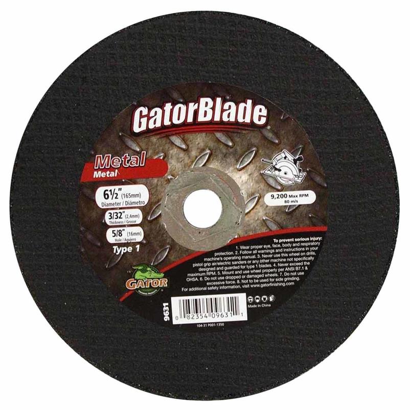 Gator Blade Type 1 6-1/2 In. x 3/32 In. x 5/8 In. Metal Cut-Off Wheel
