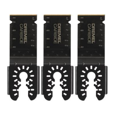 Dremel Universal 1-1/4 In. Carbide Flush Cut Oscillating Blade (3-Pack)