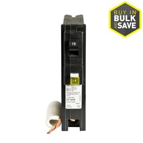 Square D Homeline 15A Single-Pole CAFCI Combination Arc Fault Breaker
