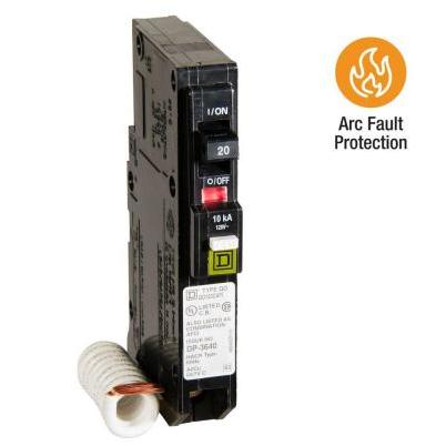 Square D QO 20A Single-Pole CAFCI Combination Arc Fault Breaker