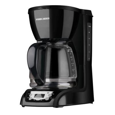 Black 12-Cup Programmable Coffee Maker