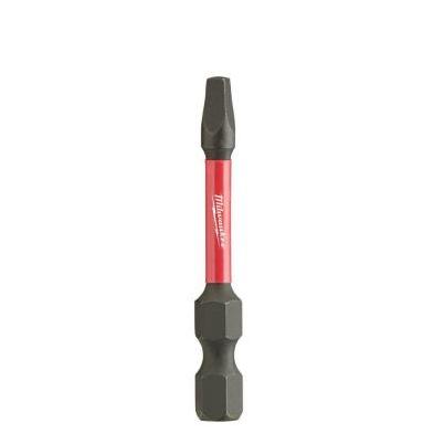 Milwaukee SHOCKWAVE #2 Square Recess 2 In. Power Impact Screwdriver Bit