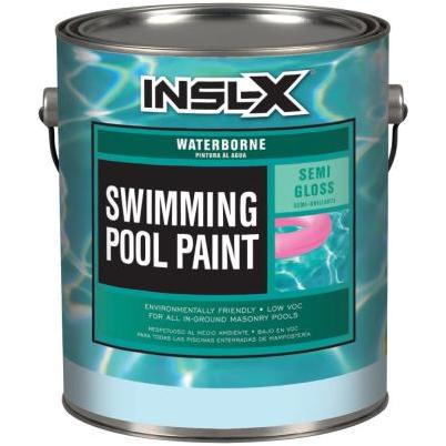 Insl-X 1 Gal. White Semi-Gloss Waterborne Pool Paint