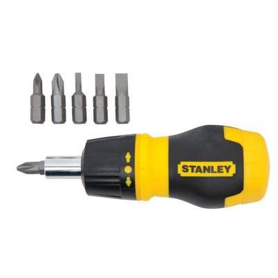 Stanley Multi-Bit Stubby Ratcheting Screwdriver