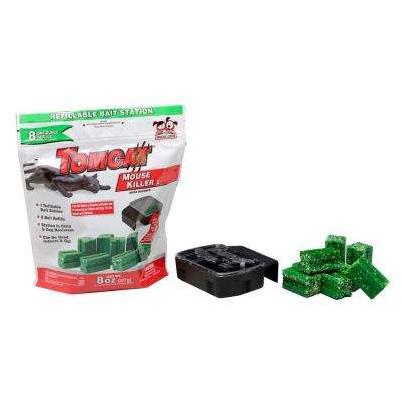 TOMCAT Refillable Bait Station Mouse Killer (8-Refill)