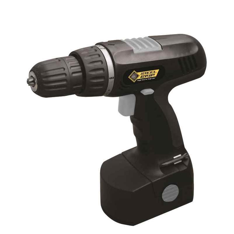 Steel Grip 18 volt 3 8 in. Cordless Drill 900 rpm 1 speed