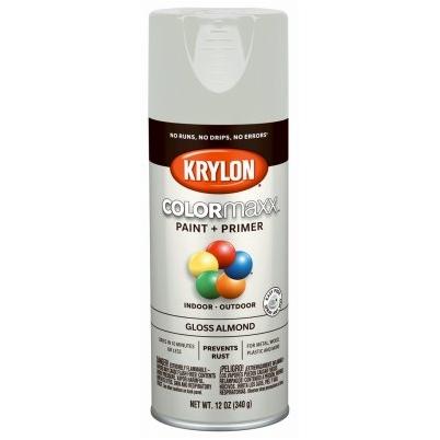 Krylon COLORmaxx 12 oz. Semi-Gloss Spray Paint, White