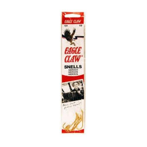 SPORTS SPECIALISTS EAGLE CLAW Eagle Claw 121W-6 Aberdeen Light Wire Snell Fishing  Hook, 6 Piece (Gold)
