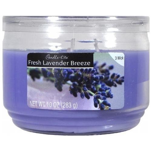 Candle-lite 1879404 10 Oz Fresh Lavender Breeze Jar Candle Pack Of 4