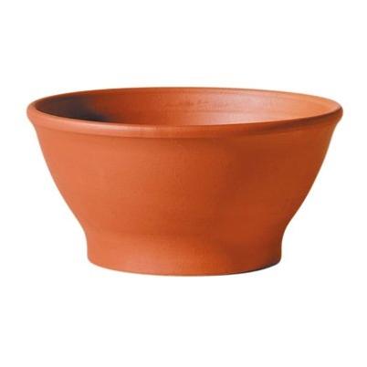 Deroma Bowl Planter, Terra Cotta Clay, 9 In.