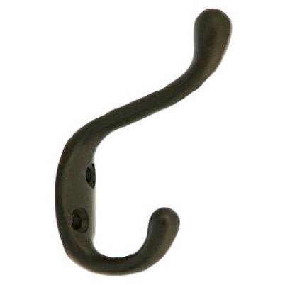 National Hardware 3.3 in. 31 L Oil Rubbed Bronze Black Zinc Hook