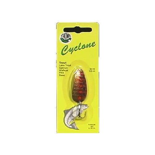 Thomas Spinning Trout Fishing Lure Cyclone, 1/4 OZ, Gold/Red