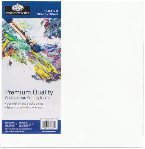 Premium Canvas Board 12 X 12 Inches For Art And Craft Projects
