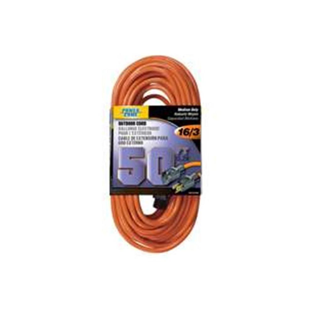 PowerZone Power Zone Or501630 Outdoor Extension Cord, 50', Orange