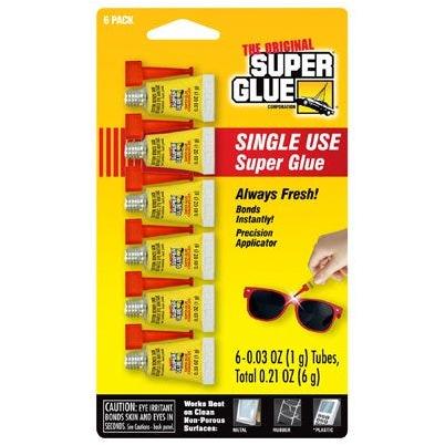 Instant Super Glue, 1-gm., 6-Pk.