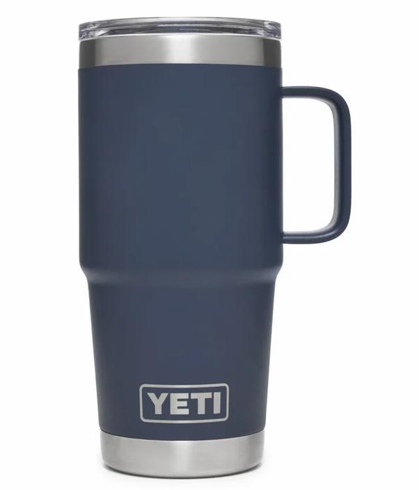 YETI Rambler 20 Oz Travel Mug Navy - Creative Gardens