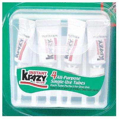 Krazy All Purpose Glue - 4 pack, 0.017 oz tubes