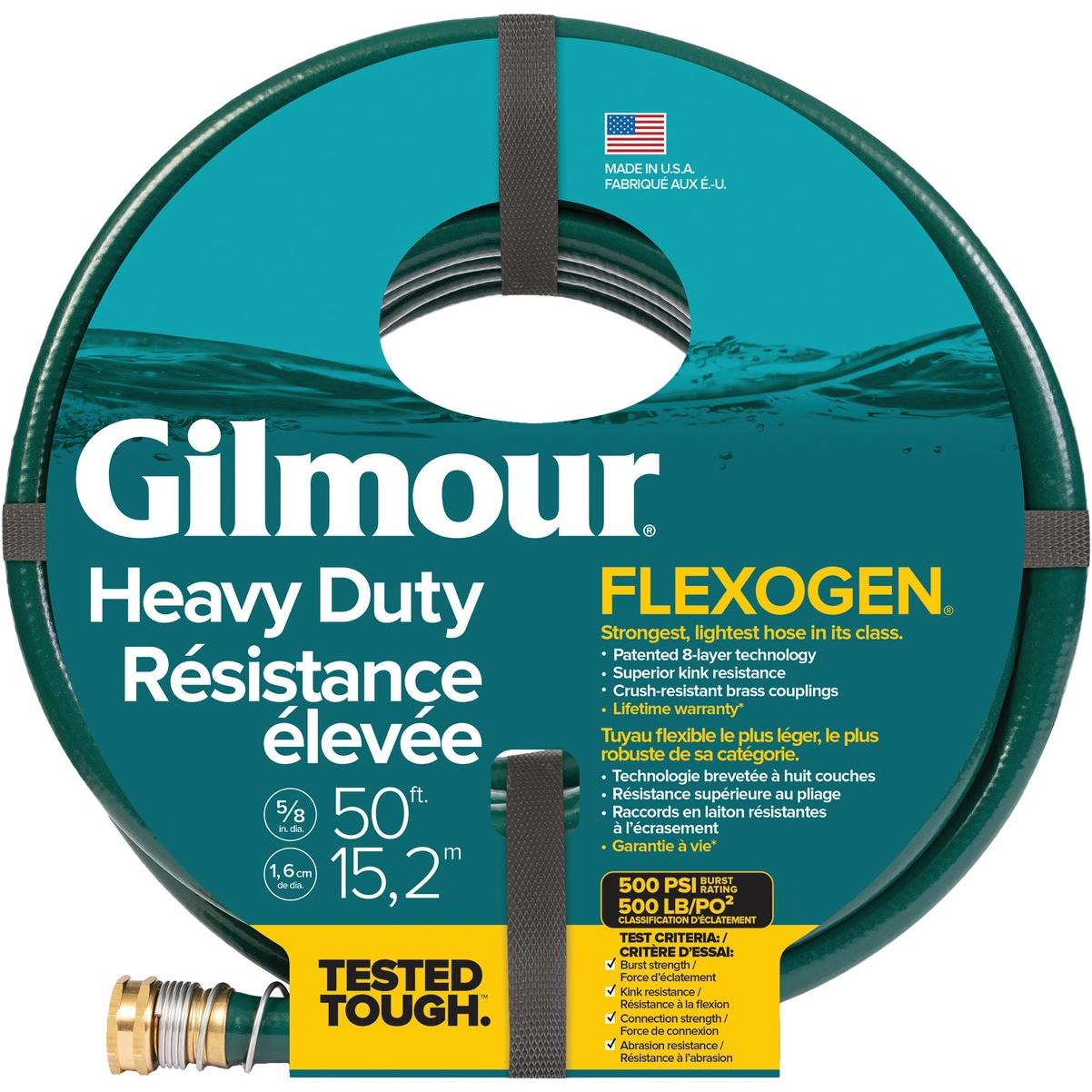 Flexogen Garden Hose Heavy-Duty Vinyl Green 5/8" x 50'