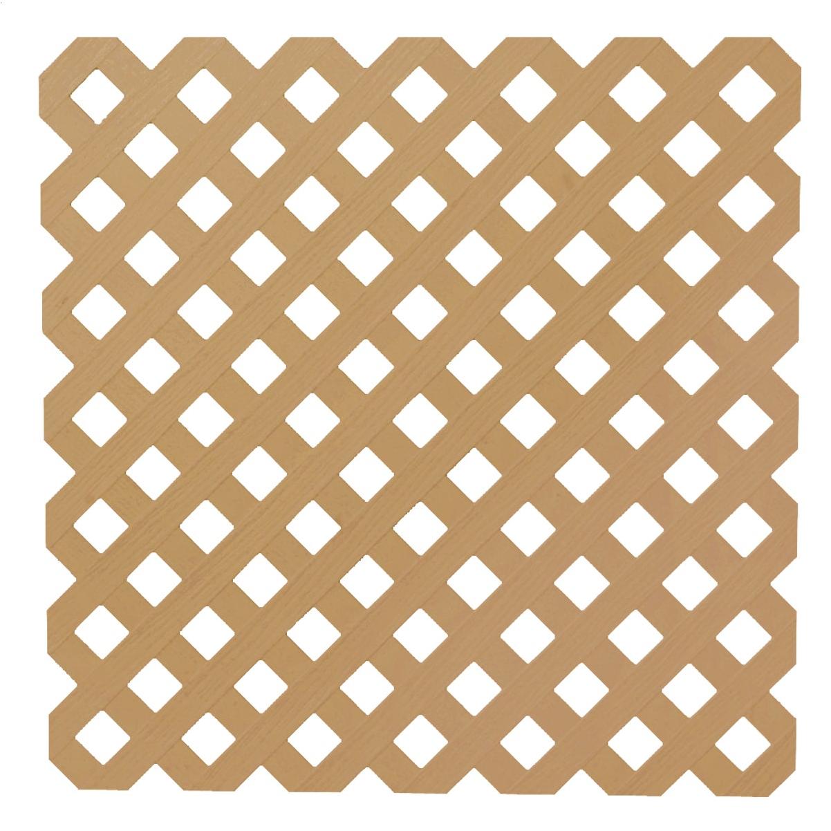 Deckorators 4 Ft. W x 8 Ft. L x 1/8 In. Thick Cedar Colored Vinyl Privacy Lattice Panel