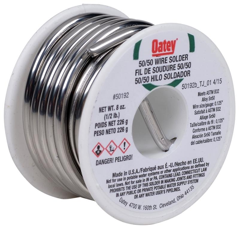 Oatey SOLDER WIRE 50/50 SOLID 226G