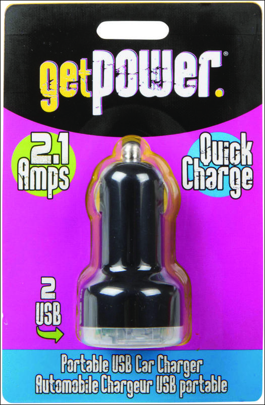 GetPower ADAPTER DC DUAL USB 2.1AMP