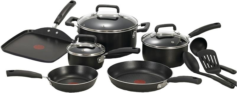 T-Fal Signature 12-pc. Aluminum Non-Stick Cookware Set, Color