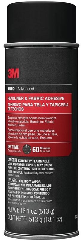 3M Headliner & Fabric Adhesive - 18.1oz (38808) (6 Pack)