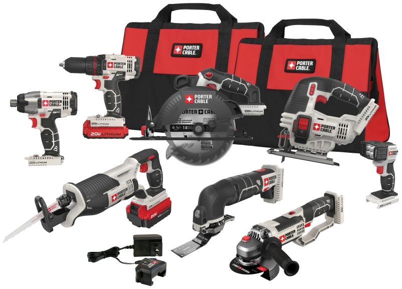 20-Volt Cordless 2-Tool Combo Kit, 1/2 In. Drill + 6-1/2 In