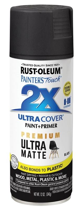 Rust-Oleum PAINT SPRAY MATTE BLACK 12OZ